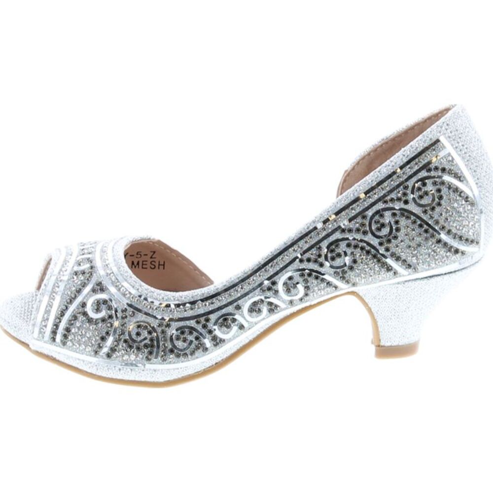 Bella Marie Truly-5 Silver ChildG sandals 12 NEW - Picture 2 of 8